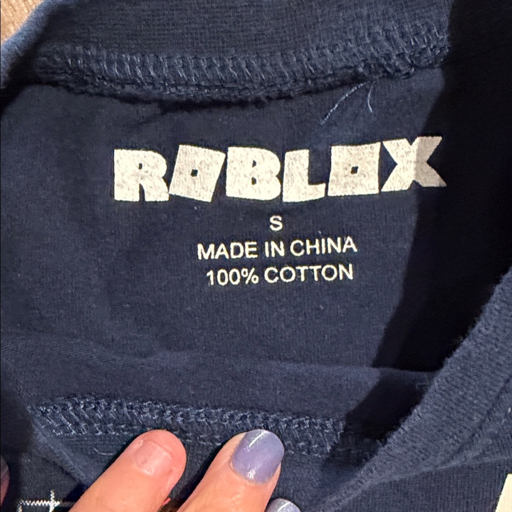 Roblox Kids Navy Short Sleeve Tee 100%cotton (LR) - Picture 3 of 4